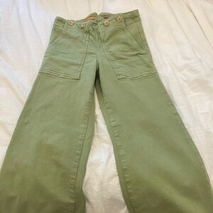 Pilcro Olive Wide Leg Women's Jeans